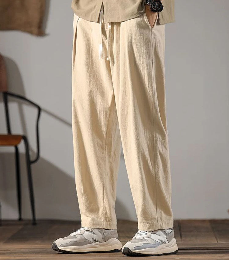 Kaizen Relaxed Fit Linen Pants